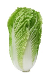 Fresh tasty Chinese cabbage isolated on white