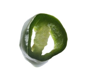 One piece of fresh chili pepper isolated on white