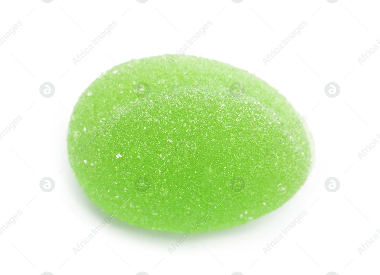 Photo of Bright delicious jelly candy on white background