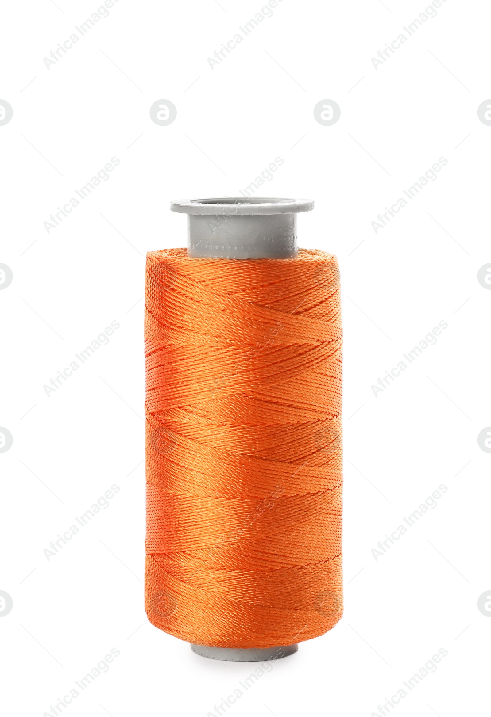 Photo of Color sewing thread on white background