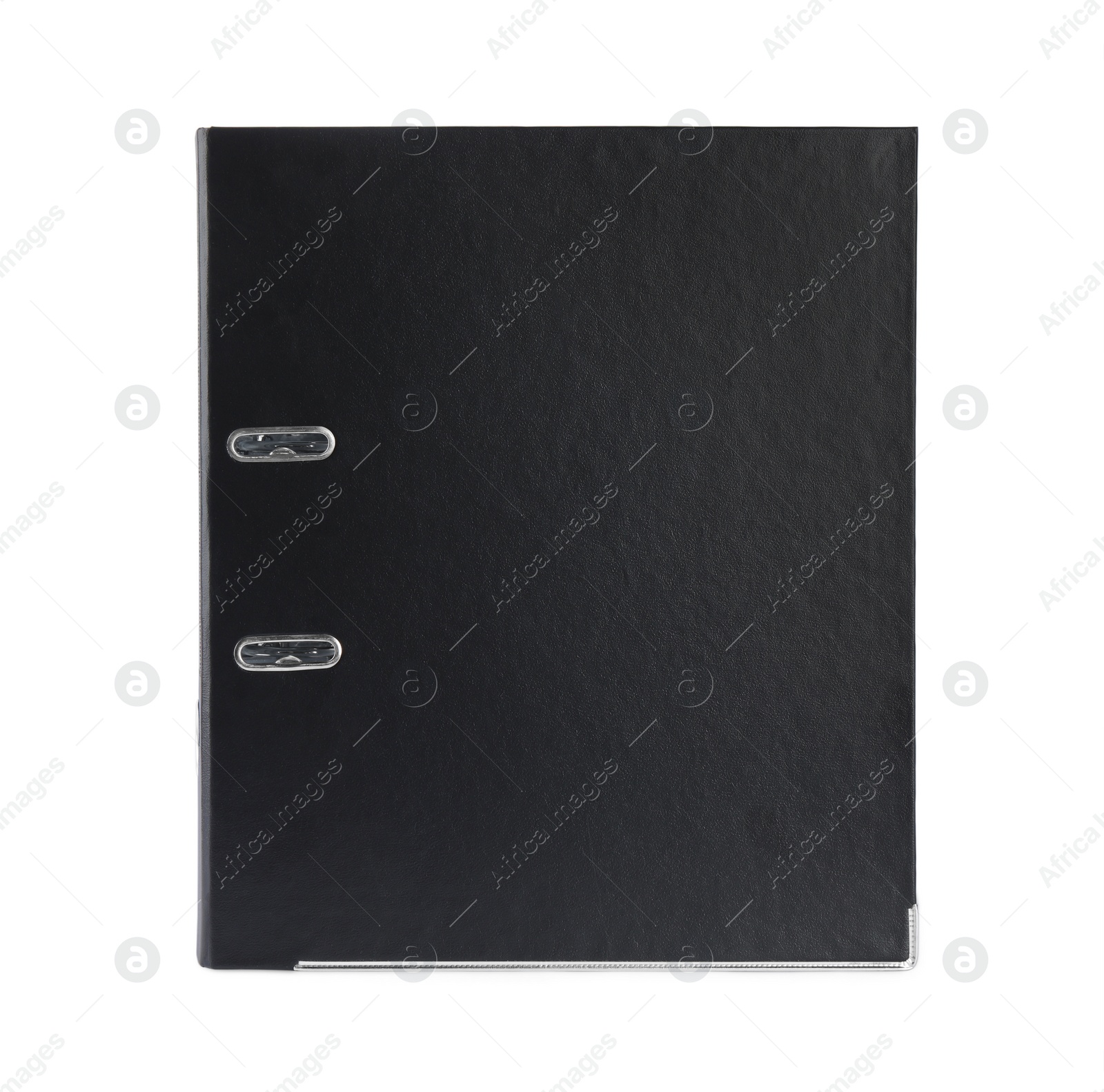 Photo of One black office folder isolated on white