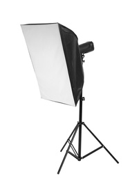 Photo of Studio lighting on white background. Food photography