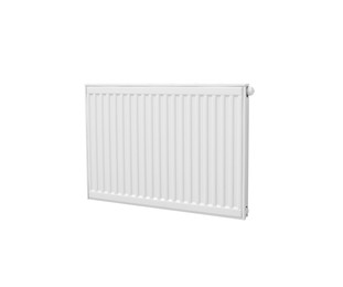 Image of Modern panel radiator on white background. Heating system