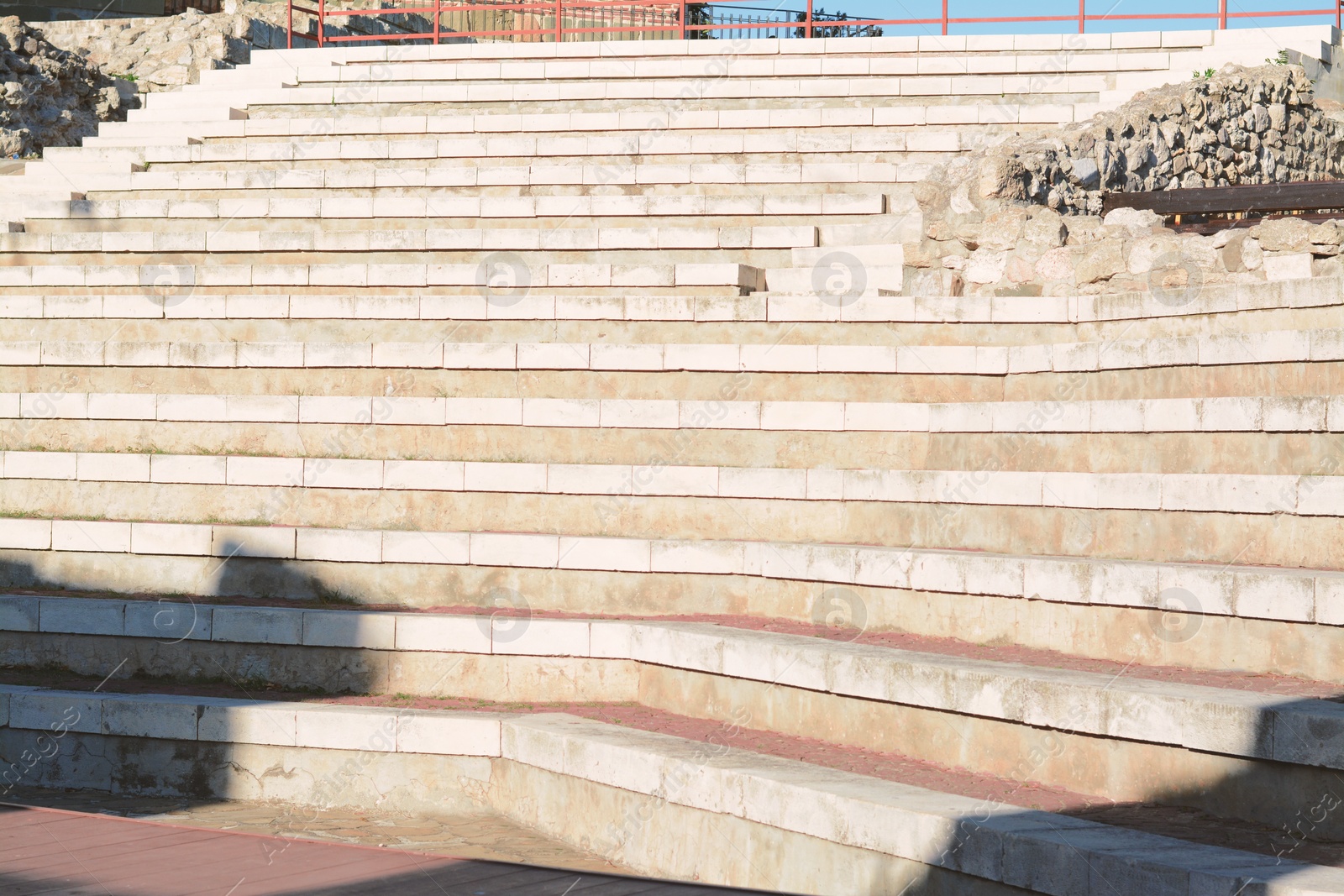 Photo of Old stone stairs on sunny day outdoors