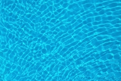 Image of Pure water with ripples in swimming pool