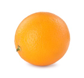 One fresh ripe orange isolated on white