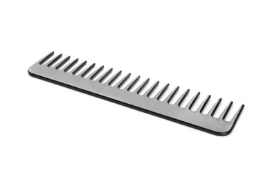 Photo of New plastic hair comb isolated on white