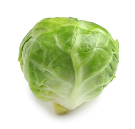 Fresh tasty Brussels sprout on white background