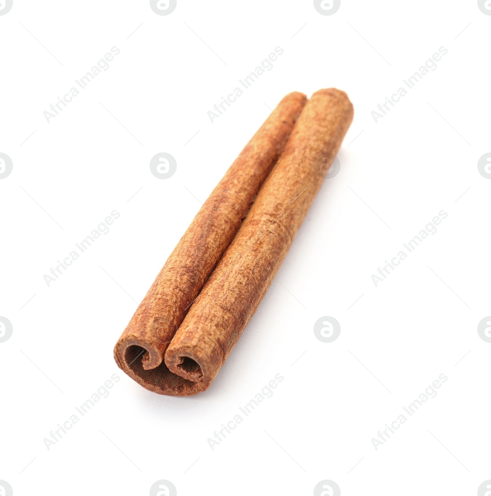 Photo of Aromatic cinnamon stick on white background