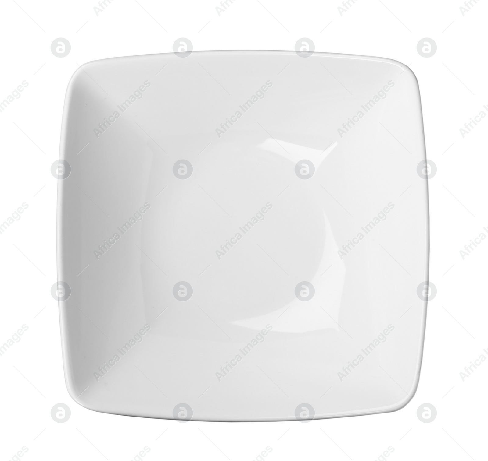 Photo of Ceramic bowl with space for text on white background, top view. Washing dishes