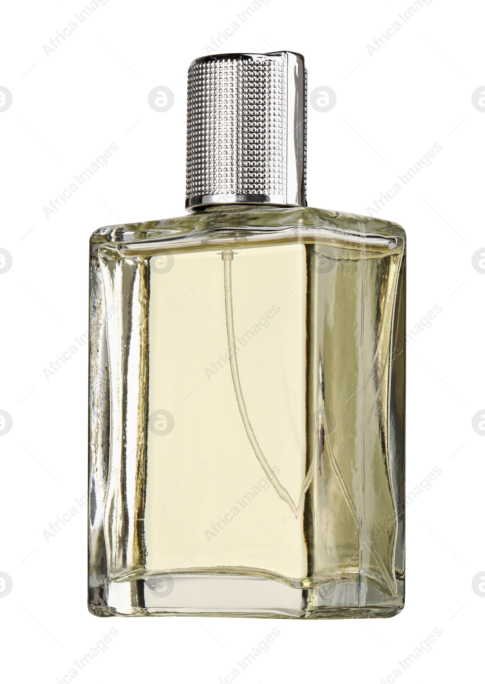 Photo of Luxury perfume in bottle isolated on white