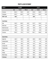 Illustration of Accounting document. Table with data on white background