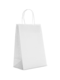 Blank paper bag on white background. Space for design