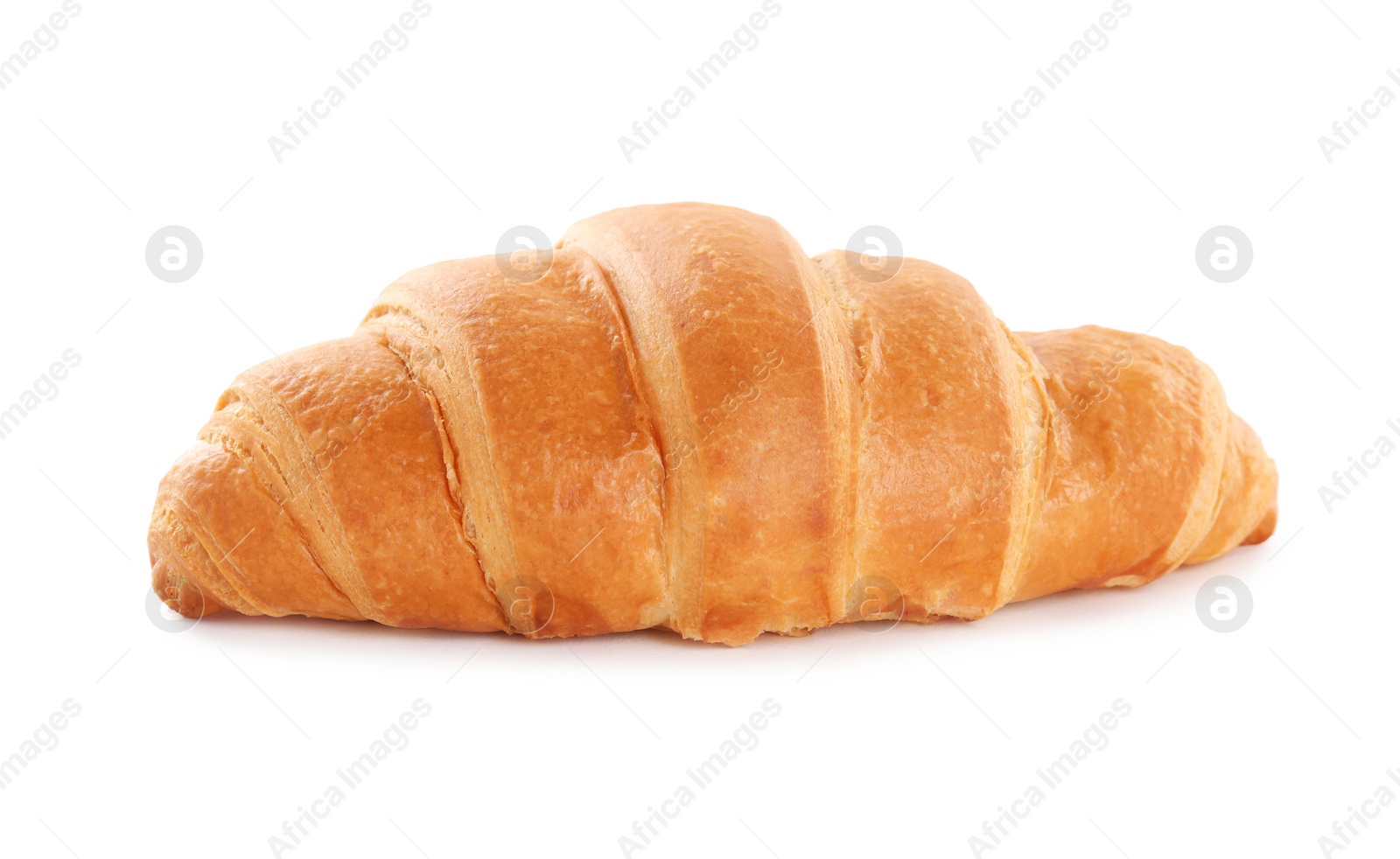 Photo of Delicious fresh crispy croissant isolated on white