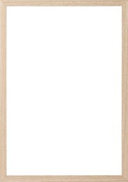 Image of Wooden frame with blank white background. Mockup for design