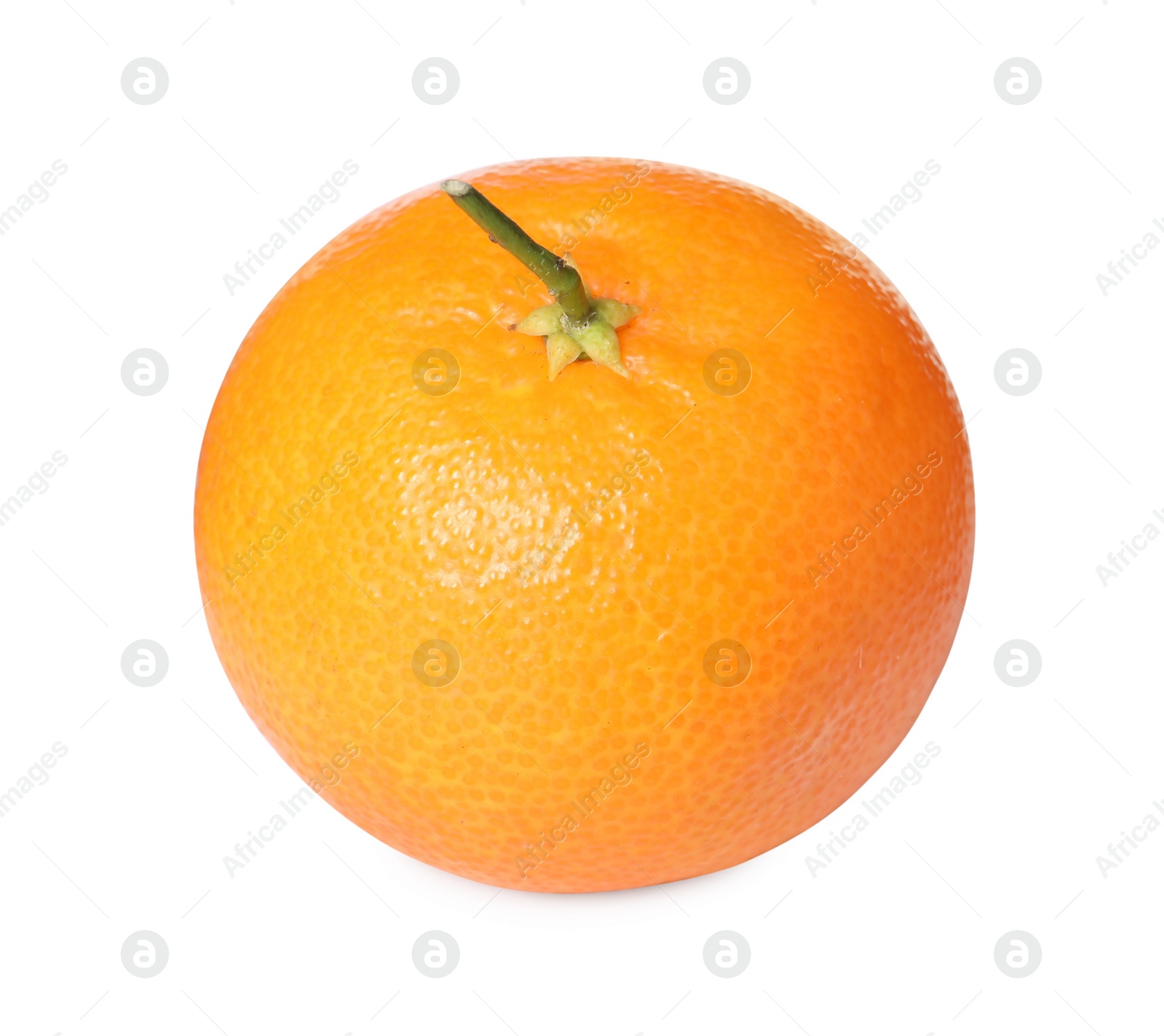 Photo of Fresh ripe juicy tangerine isolated on white