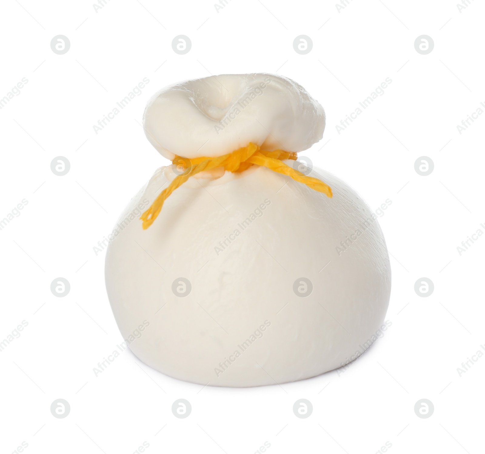 Photo of Fresh delicious burrata cheese isolated on white