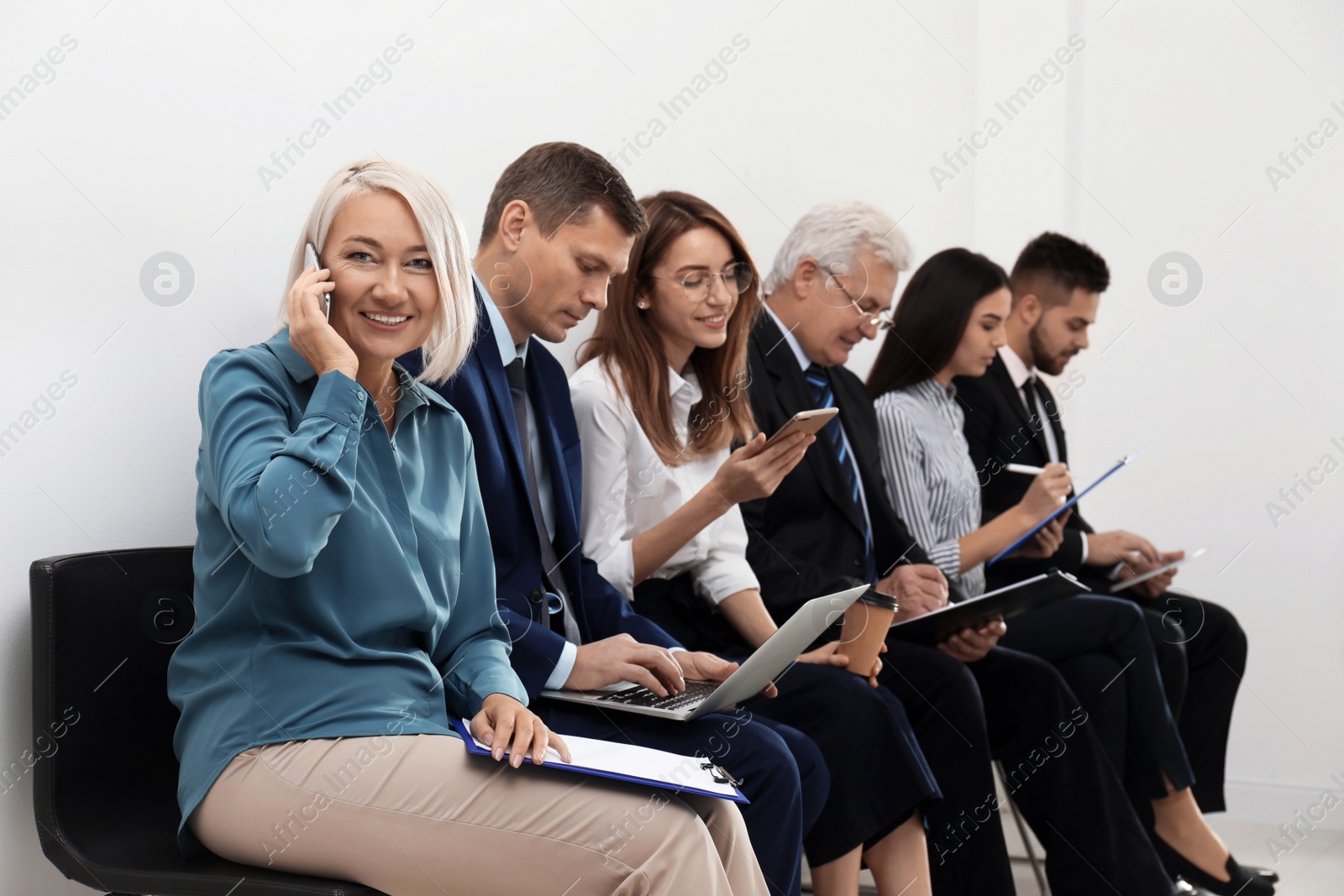 Photo of People waiting for job interview in office