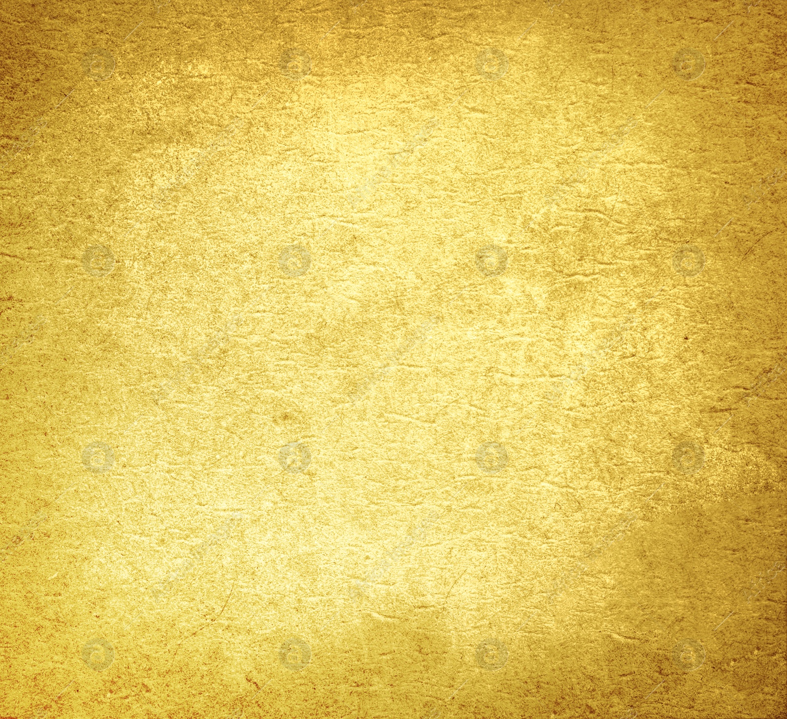 Image of Golden textured surface as background, closeup view