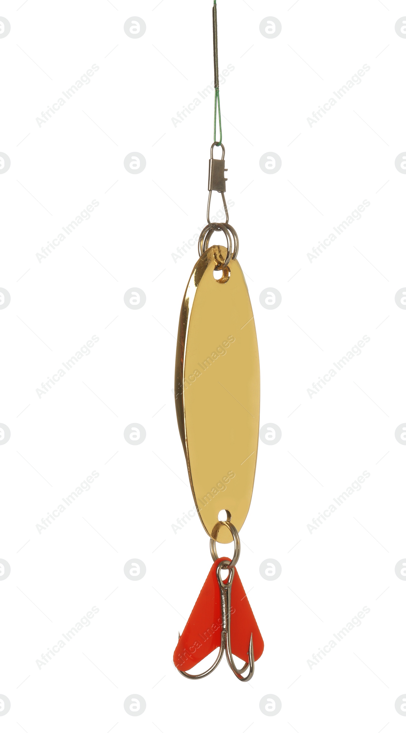 Photo of Fishing lure on white background. Artificial bait