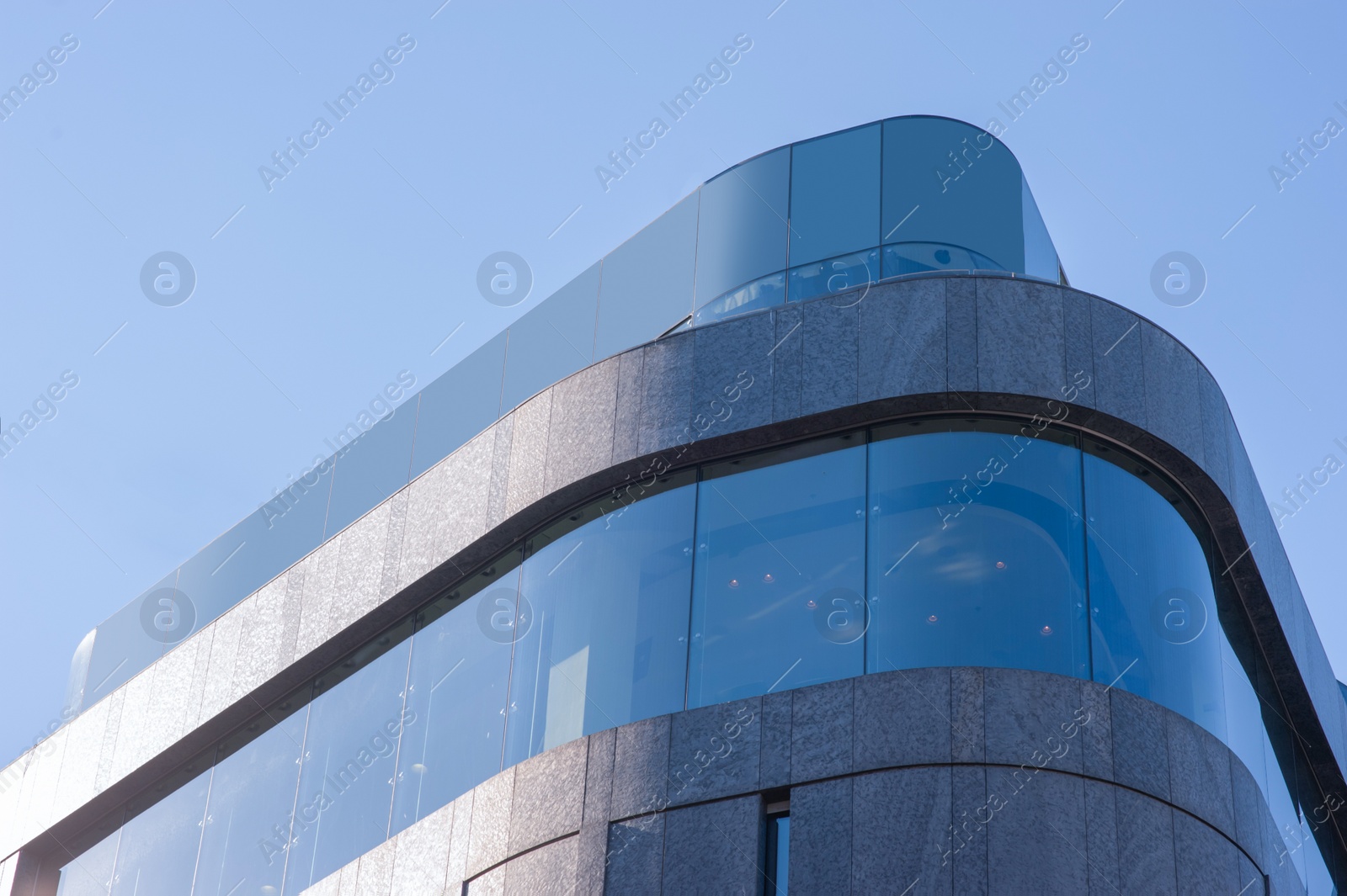 Photo of Beautiful view of modern building on sunny day