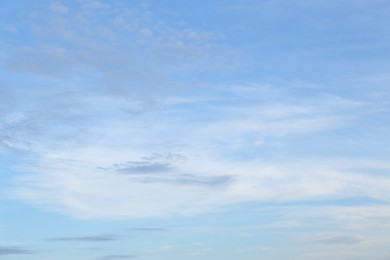 Picturesque view on beautiful sky with clouds