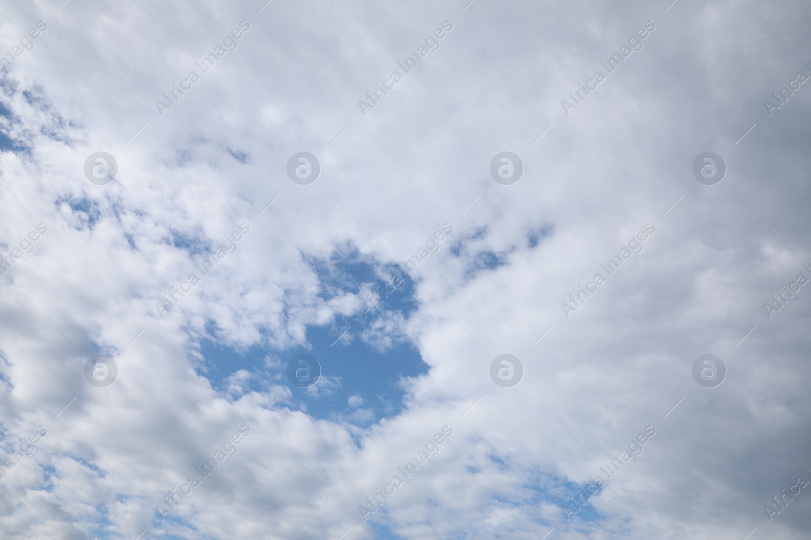 Photo of Picturesque view of beautiful blue sky with fluffy clouds