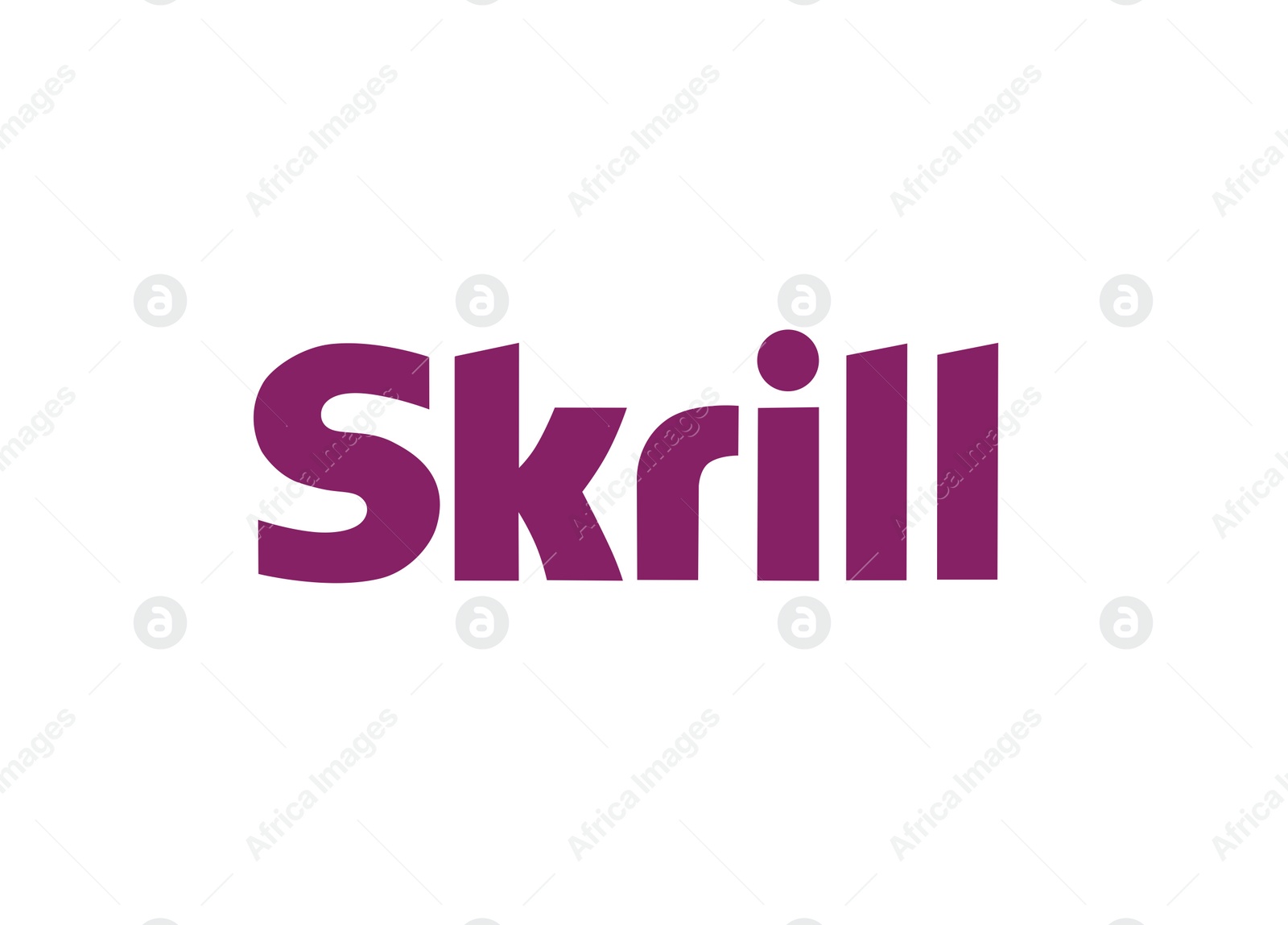 Illustration of MYKOLAIV, UKRAINE - JANUARY 18, 2021: Logotype of Skrill payment system on white background, illustration