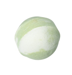 Bath bomb on white background. Spa product