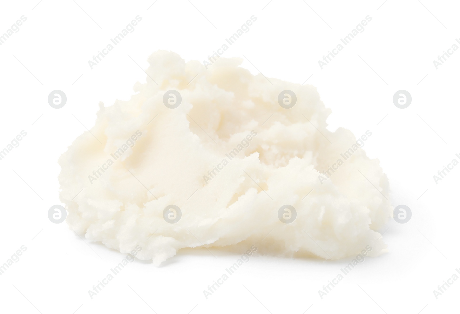 Photo of Delicious natural pork lard isolated on white