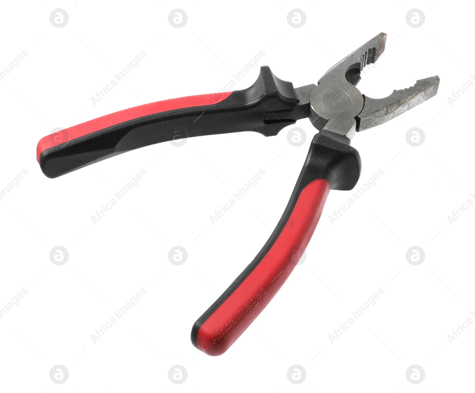 Photo of New combination pliers isolated on white. Construction tool