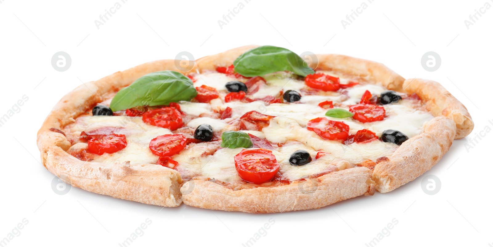 Photo of Hot delicious pizza Diablo isolated on white