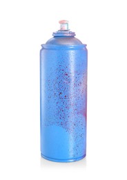 Photo of One can of bright spray paint isolated on white