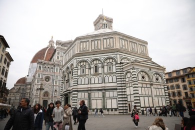 Photo of Florence, Italy - February 8, 2024: Santa Maria del Fiore outdoors