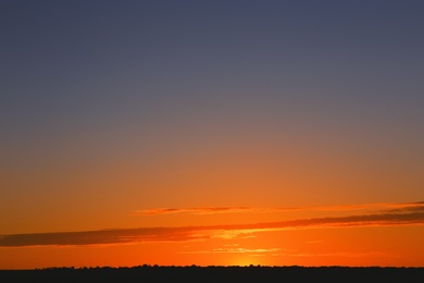 Photo of Picturesque view of beautiful sunrise. Morning sky