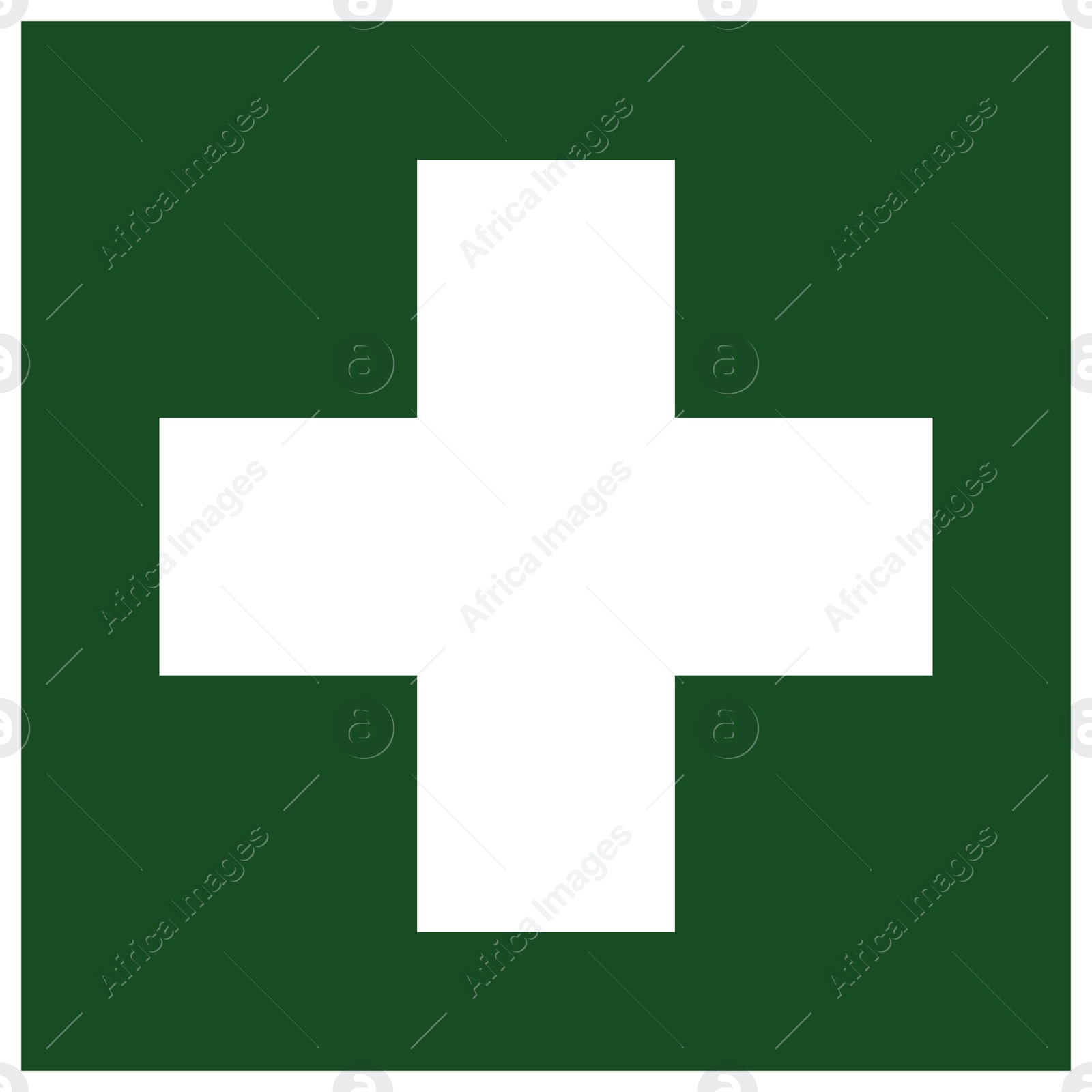 Image of International Maritime Organization (IMO) sign, illustration. First aid