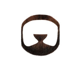 Image of Stylish beard on white background. Men's fashion