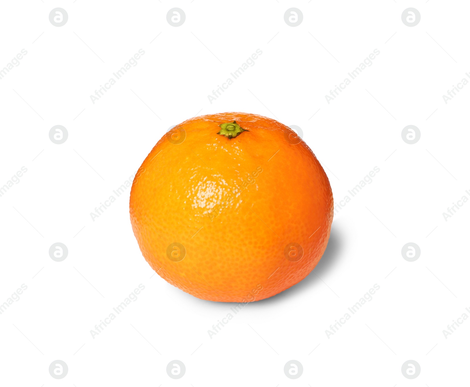 Photo of Fresh ripe juicy tangerine isolated on white