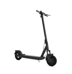 Photo of Modern electric kick scooter isolated on white