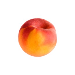 Delicious ripe juicy peach isolated on white
