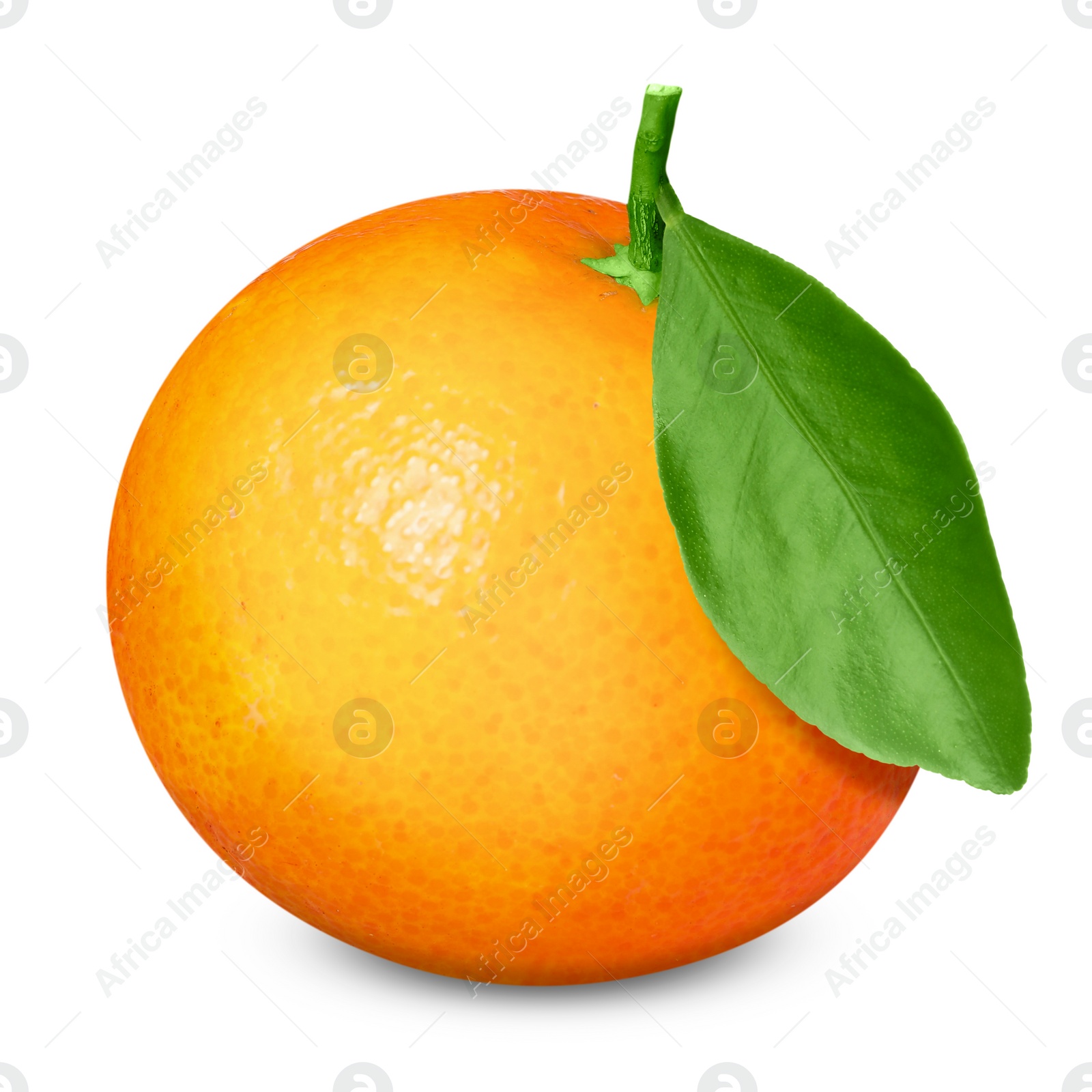 Image of Fresh ripe orange tangerine isolated on white