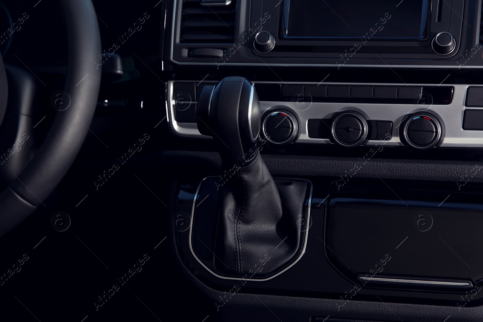 Photo of Closeup view of new modern car inside