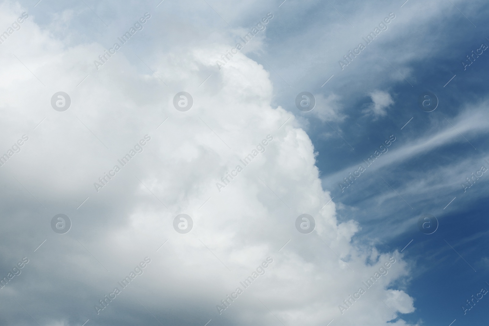 Photo of Sky with heavy rainy clouds on grey day