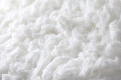 Photo of Soft clean cotton as background, closeup view