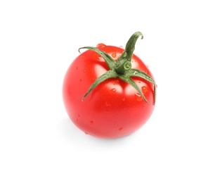 Photo of Fresh organic cherry tomato isolated on white