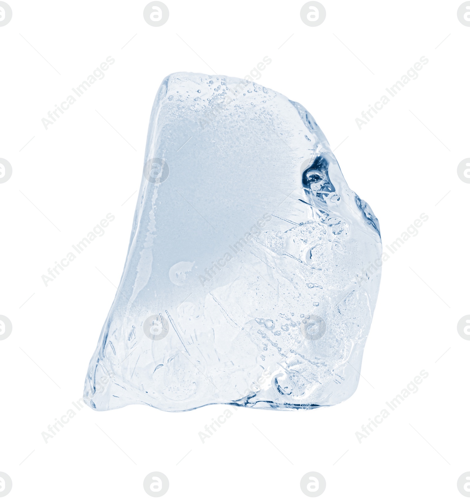 Photo of Piece of clear ice isolated on white