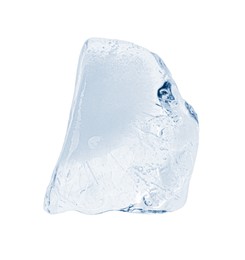 Photo of Piece of clear ice isolated on white