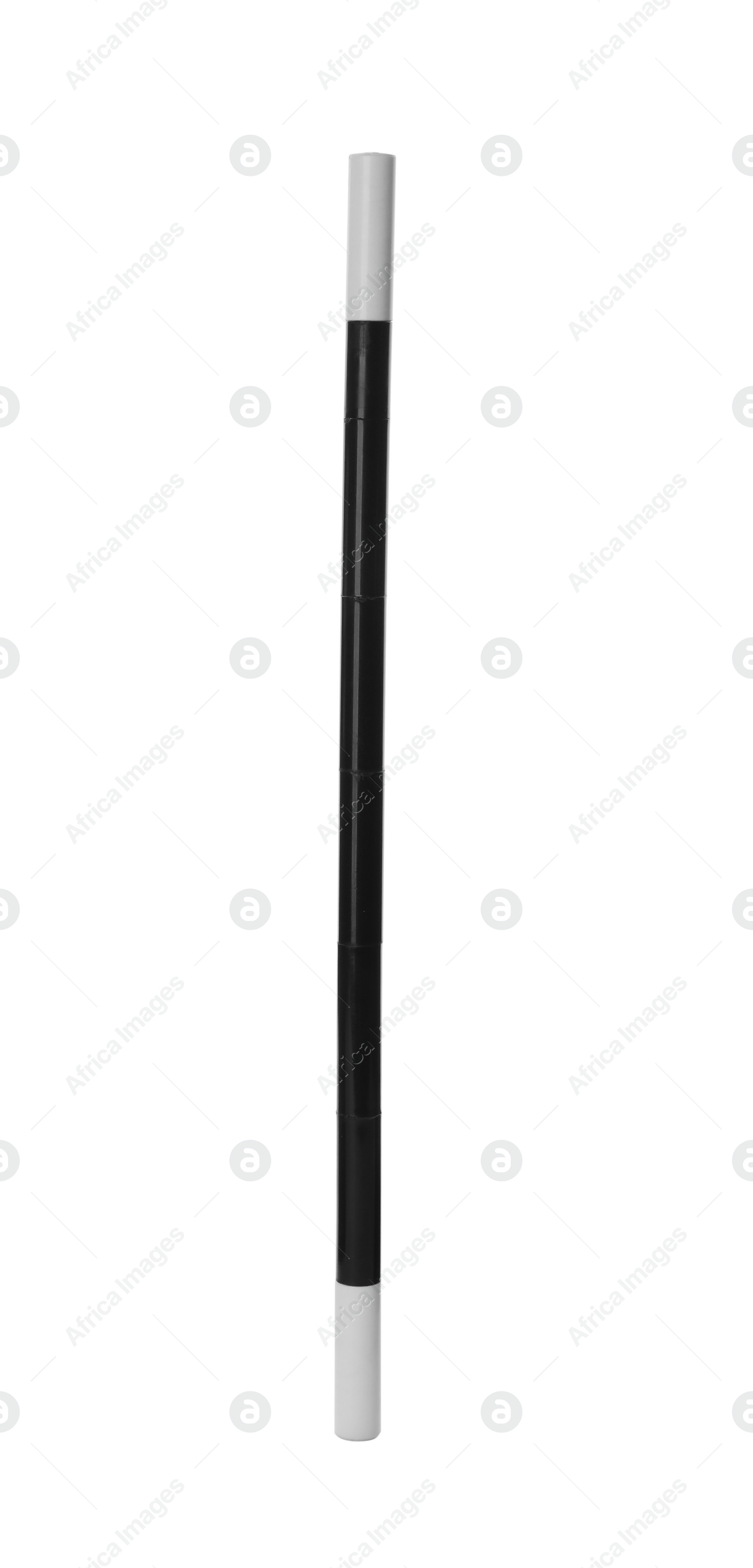 Photo of Beautiful black magic wand isolated on white