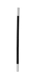 Photo of Beautiful black magic wand isolated on white