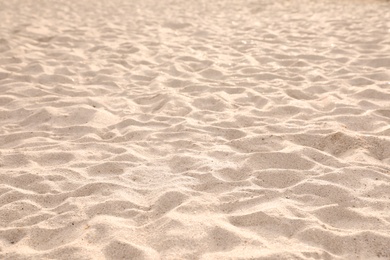 Photo of Sandy surface on sunny day as background